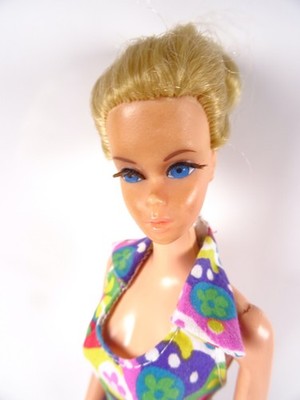 Vintage Pretty Growin' Hair Barbie Erste Version Mattel 70er Sammler rar (19614)