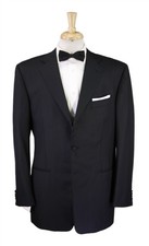 Ermenegildo Zegna Black 3-Btn Tuxedo Formal Blazer Jacket Wool 42R