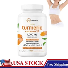 Micro Ingredients Turmeric Curcumin1,000mg 6-in-1Complex120 Capsules