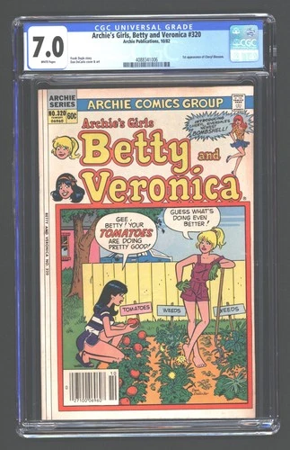 Archie's Girls, Betty and Veronica  320   CGC 7.0  1st App Cheryl Blossom   1982