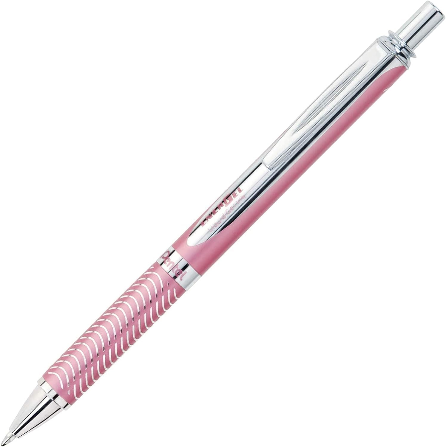 Black Ink (BL407P-A), Pink Barrel, Medium Line, (0.7mm), EnerGel Alloy RT