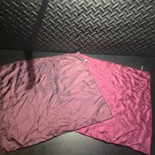 Set Of 2 Vintage Purple/Fuschia 17" 100 Silk Hand Rolled Edges Handkerchief