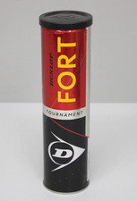 4er Pack Dunlop Tennisball Fort Tournament für Sand, Hartplatz und Rasen Gelb