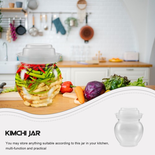 2 Pack Kimchi Jar Storage Plastic Vegetable Pickle with Airtight Lid - Bild 11 von 12