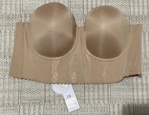 NEW Parfait P50116 Elissa Strapless Bustier Underwire Bra European Nude Size 40D