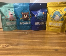 The Woobles Crochet Kit For Beginners Lot of 4 Including Zoe The Flamingo