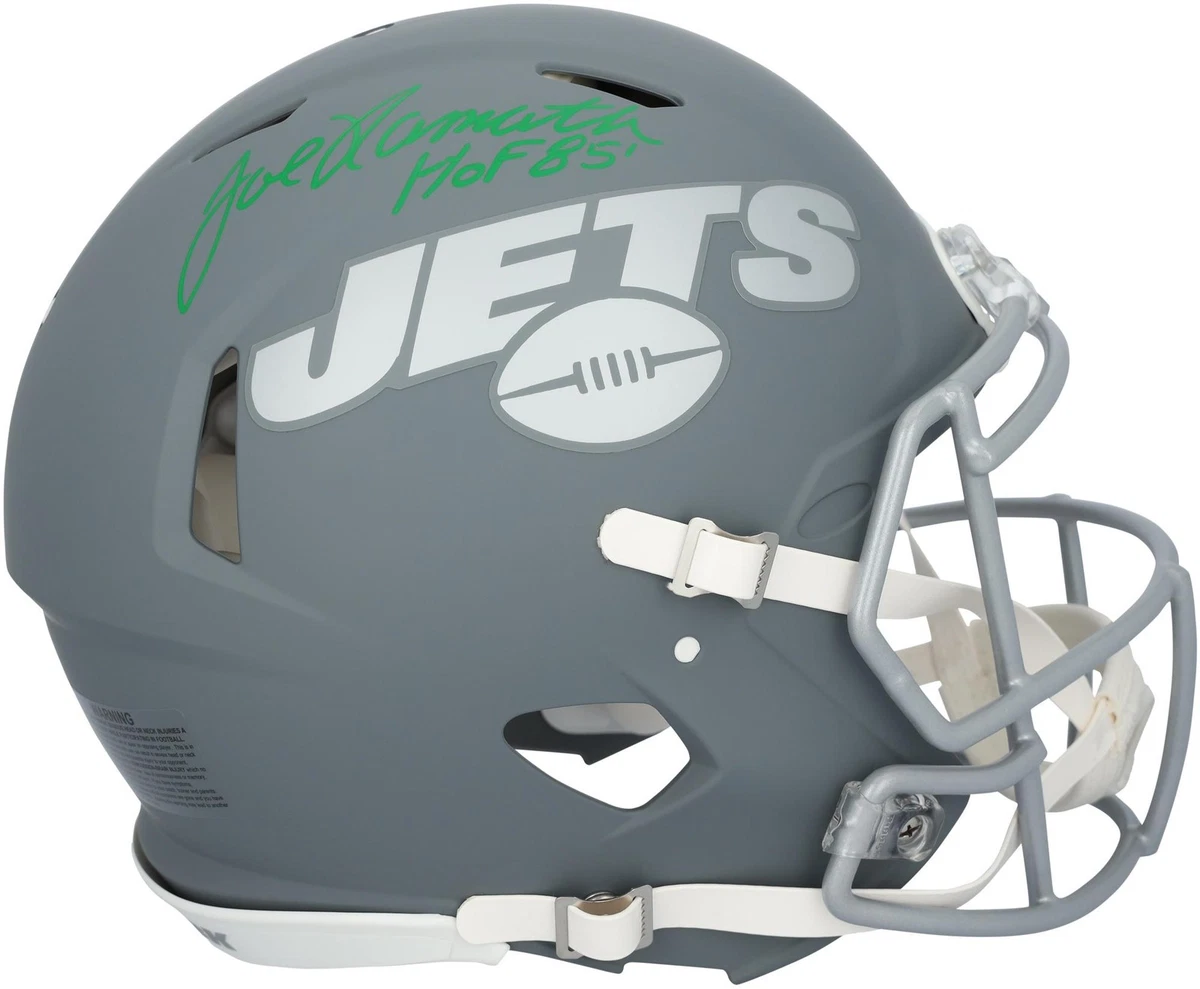 Joe Namath New York Jets Signed Riddell Slate Authentic Helmet