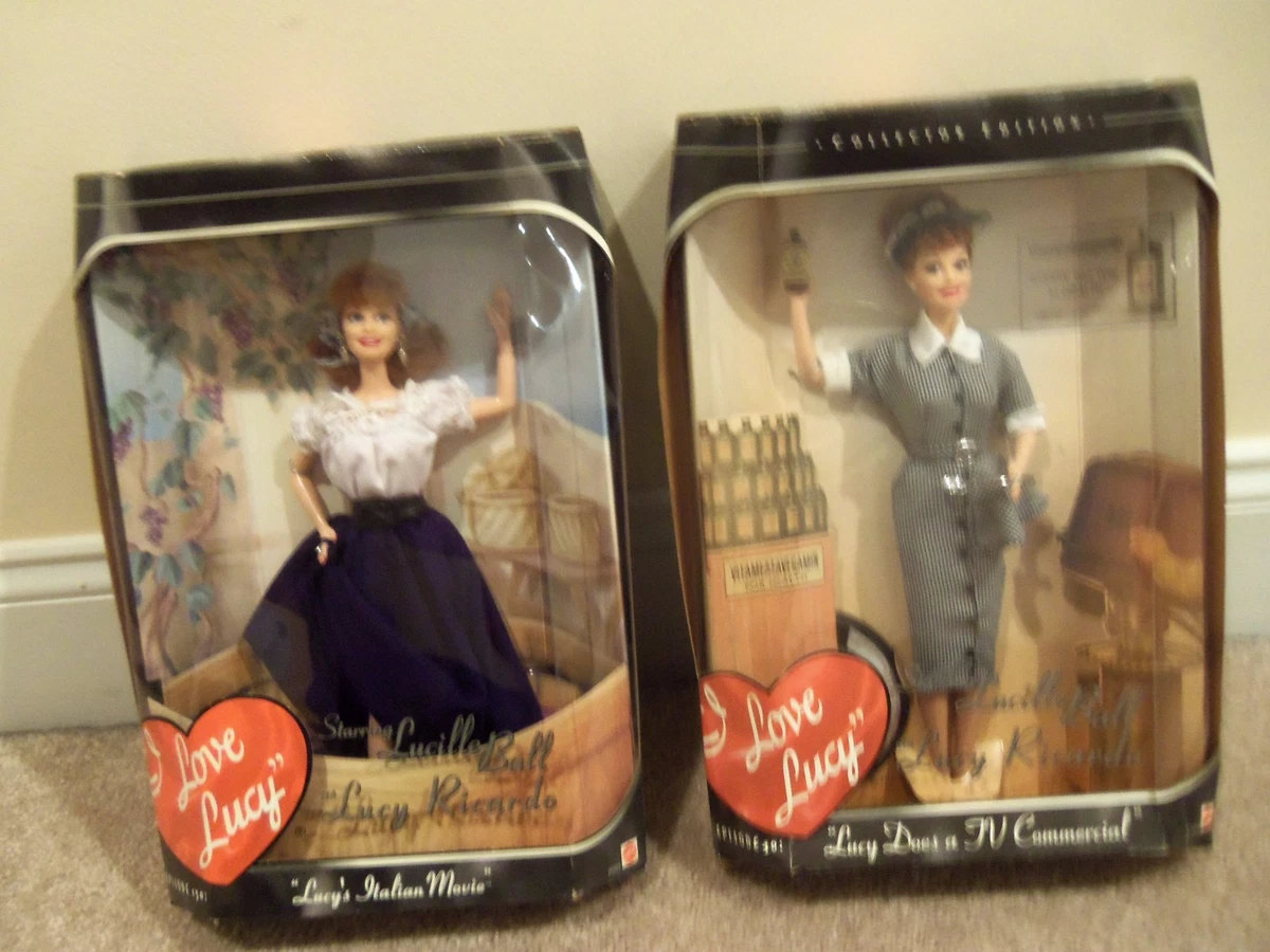 NEW RARE I Love Lucy BARBIE Doll TV Commercial OR LUCYS ITALIAN MOVIE U Pick ONE