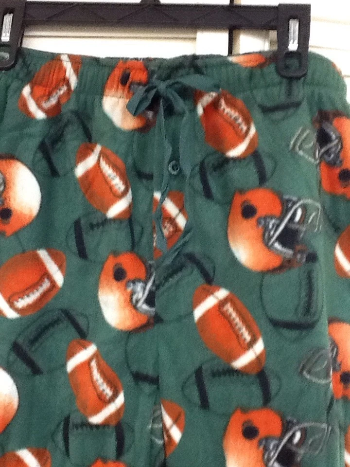 Men's Fleece Lounge Sleep Pants, Football Themed, Sz. S-28-30, Joe Boxer, NWT - Image 2 of 2