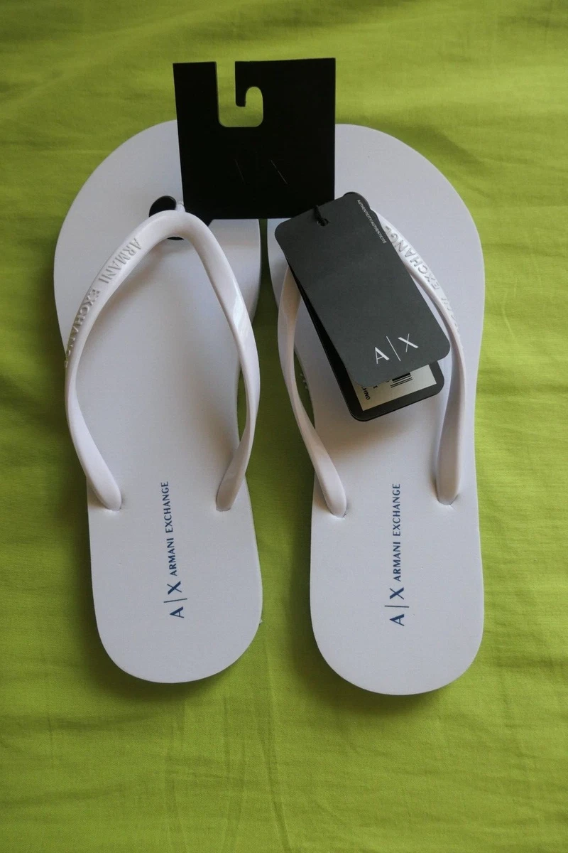 Armani exchange flip flops womens sale