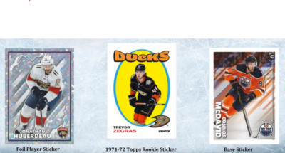22-23 Topps Hockey Stickers Complete Your Set Lot Card #s 1-250 with FOILs!