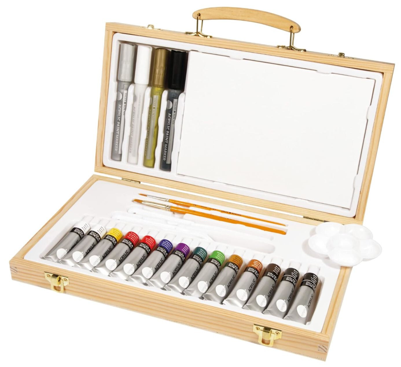 Malette de peinture acrylique Daler Rowney Simply de 26 pièces à offrir aux passionnés d'art