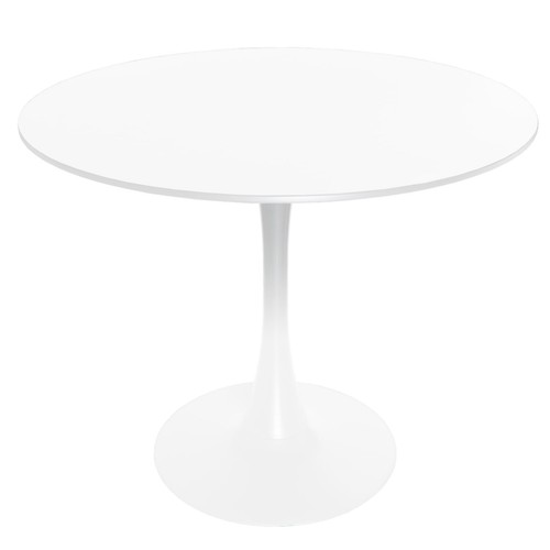 Bristol 5-Piece Set: White Table & 4 Acrylic Chairs with White Legs - Picture 4 of 64