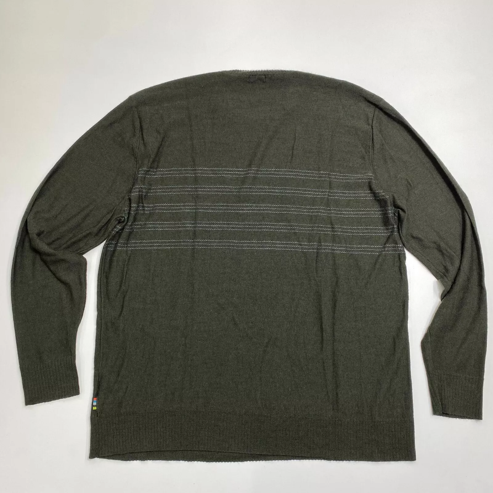 smartwool kiva ridge reverse jersey stripe wool blend sweater
