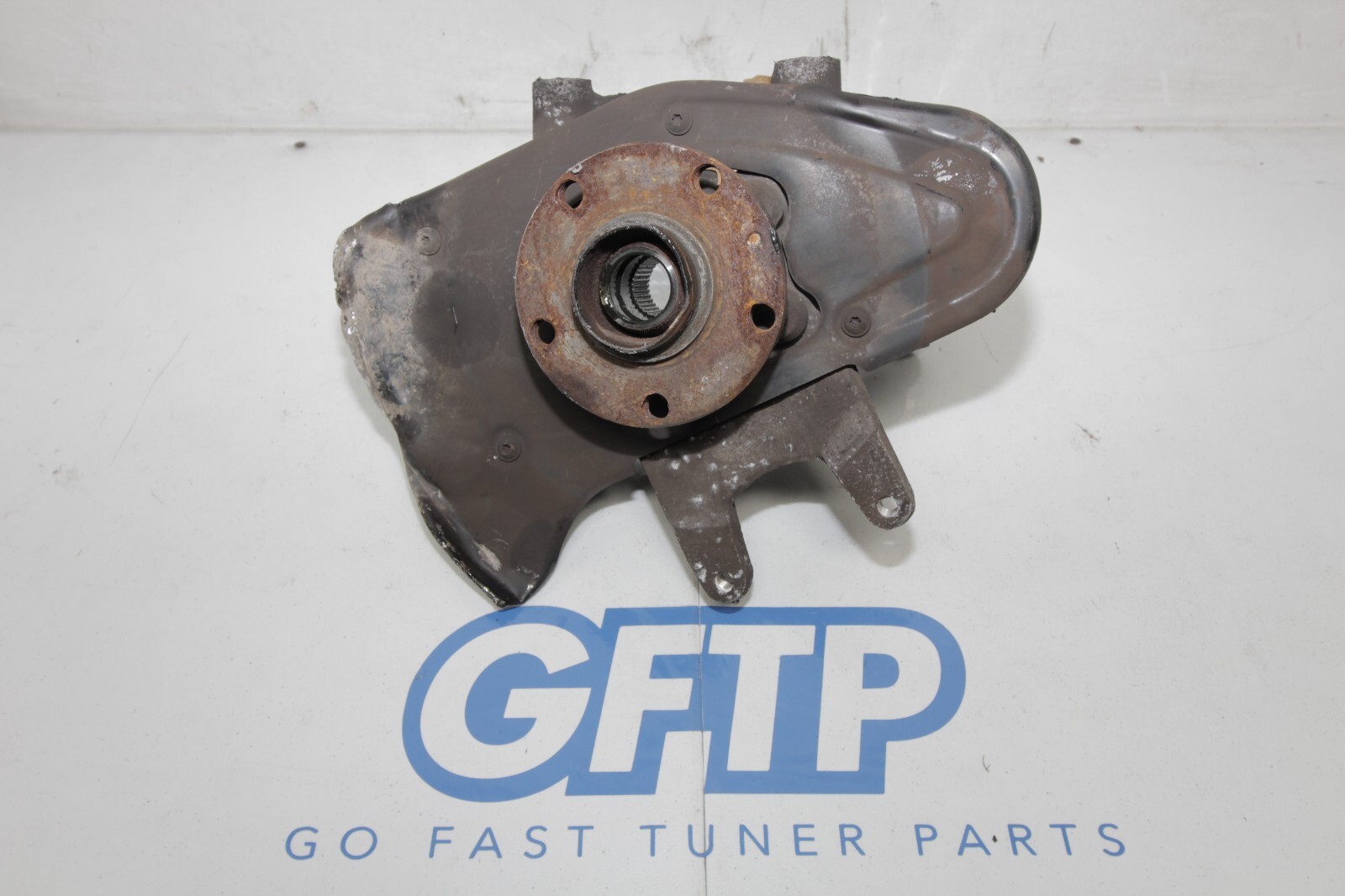 08-13 AUDI R8 4.2L OEM LH LEFT DRIVER REAR HUB KNUCKLE SPINDLE DAMAGED COMPLETE