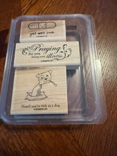 Stampin Up! "Wellness Wishes" stamps new never used RETIRED NOS