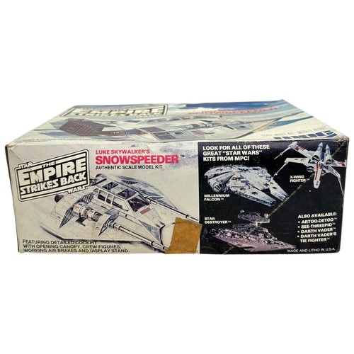 MPC Luke Skywalker's Snowspeeder Model Kit Empire Strikes Back Vintage Open Box - Picture 7 of 7