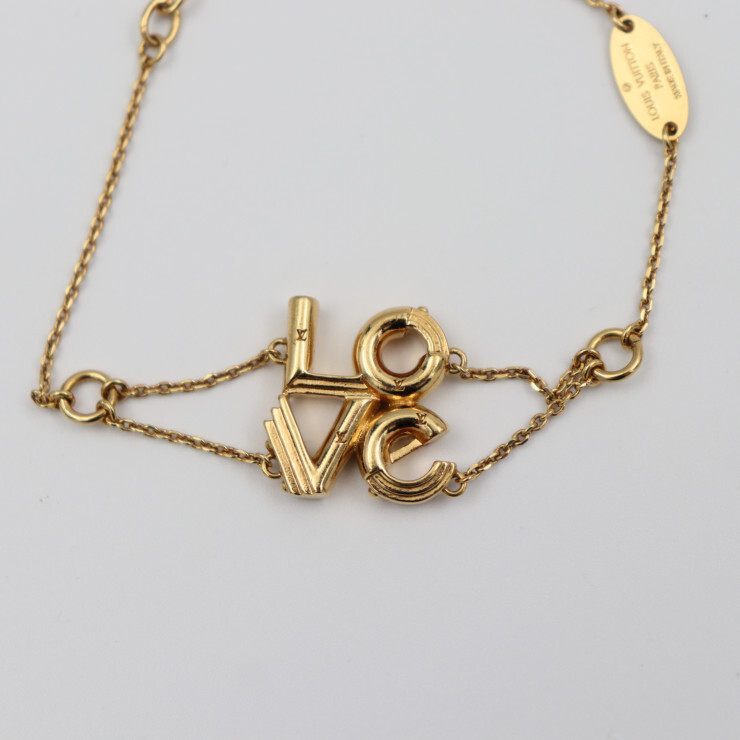 LOUIS VUITTON bracelet M62844 LV&ME LOVE Vuitton metal gold | eBay