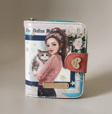 Nicole Lee U.S.A Love Is Part Of Fashion Cat Zipper Wallet