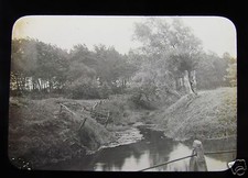 Glass Magic Lantern Slide FENLAND WATERS ? C1910 L121
