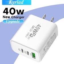 40W Fast Charger USB Type C Wall Power Adapter For Motorola Razr 40 Edge+ (2023)