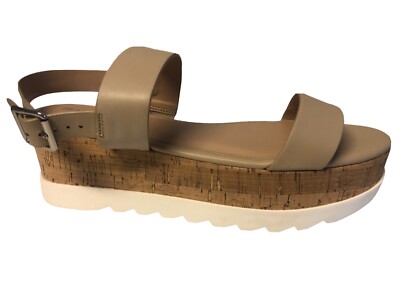 Madden Girl Women’s Open Toe Casual Platform Cork Sandals Size