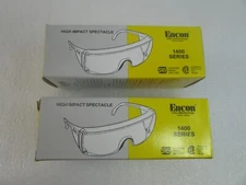 (2) ENCON EYE PROTECTION High Impact Z87.1-1989 Series 1410NS Gray Vintage NIB