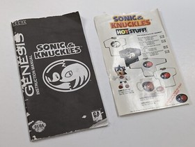 *poor condition* Sonic & Knuckles Sega Genesis in box authentic