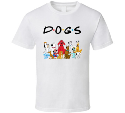 Animated Cartoon Dogs Friends Parody Mashup Fan T Shirt