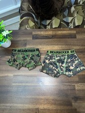 Build A Bear Camo Bear Boxers Underwear Lot of 32 BABW Plush Stuffed Animal