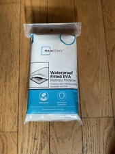 New Waterproof EVA Fitted Mattress Protector Twin New In Package Bed Protect