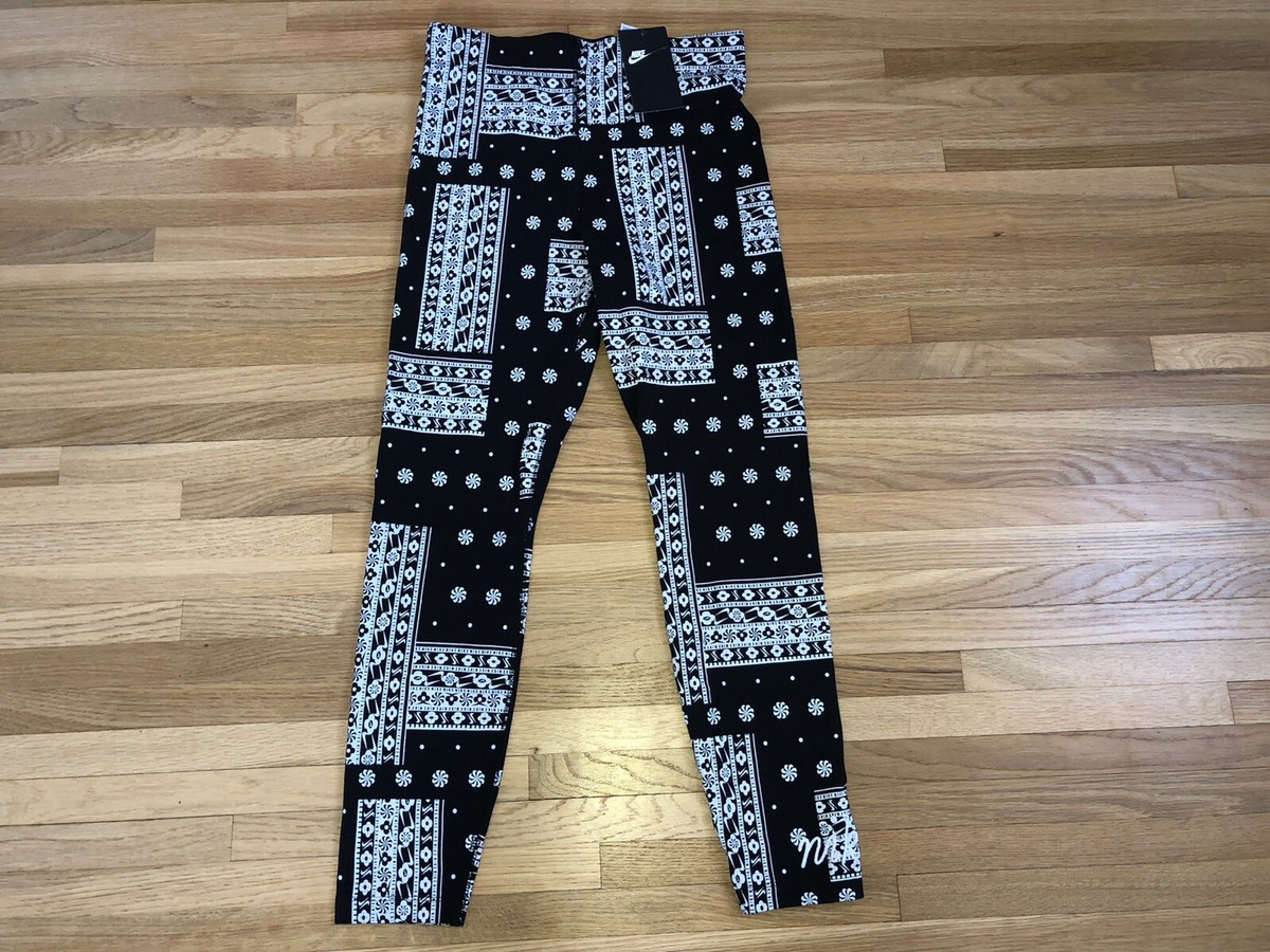nike heritage bandana print leggings