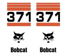 Bobcat 371 Skid Steer Set Vinyl Decal Sticker - FREE SHIPPING