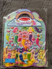 Melissa  Doug Mermaid Puffy Sticker Play Set 65 Reusable Stickers NEW