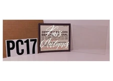 1 -New Info. Card Insert & NOS Clear Plastic Window for A/E 3 Slot Payphone PC17