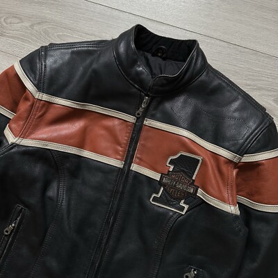 Jacket Mens Harley Davidson Vintage Leather Jacket Leather