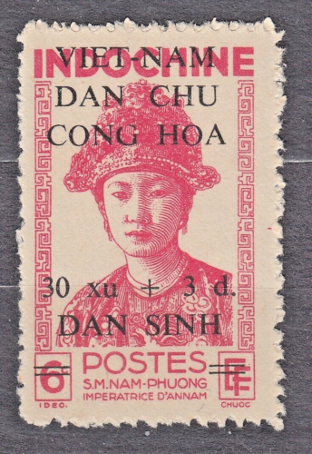 VIETNAM North 1946 SC#1L55 mint 30xu+3 d. st., Empress Nam Phuong. - Imagen 1 de 1