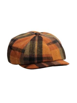 Peaky Blinders Mütze Zeitungsjunge Flatcap zweifarbig Fischgrät Wolle Baker Boy Gatsby
