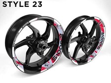 BMW S1000R Motorcycle Wheel Rim Wrap Decals &ndash; 17 Inch Vinyl Sticker Kit