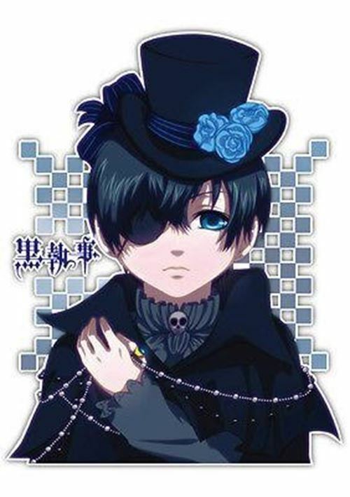 Kuroshitsuji Ciel Phantomhive Shieru Black Butler Anime Car Window Sticker  002