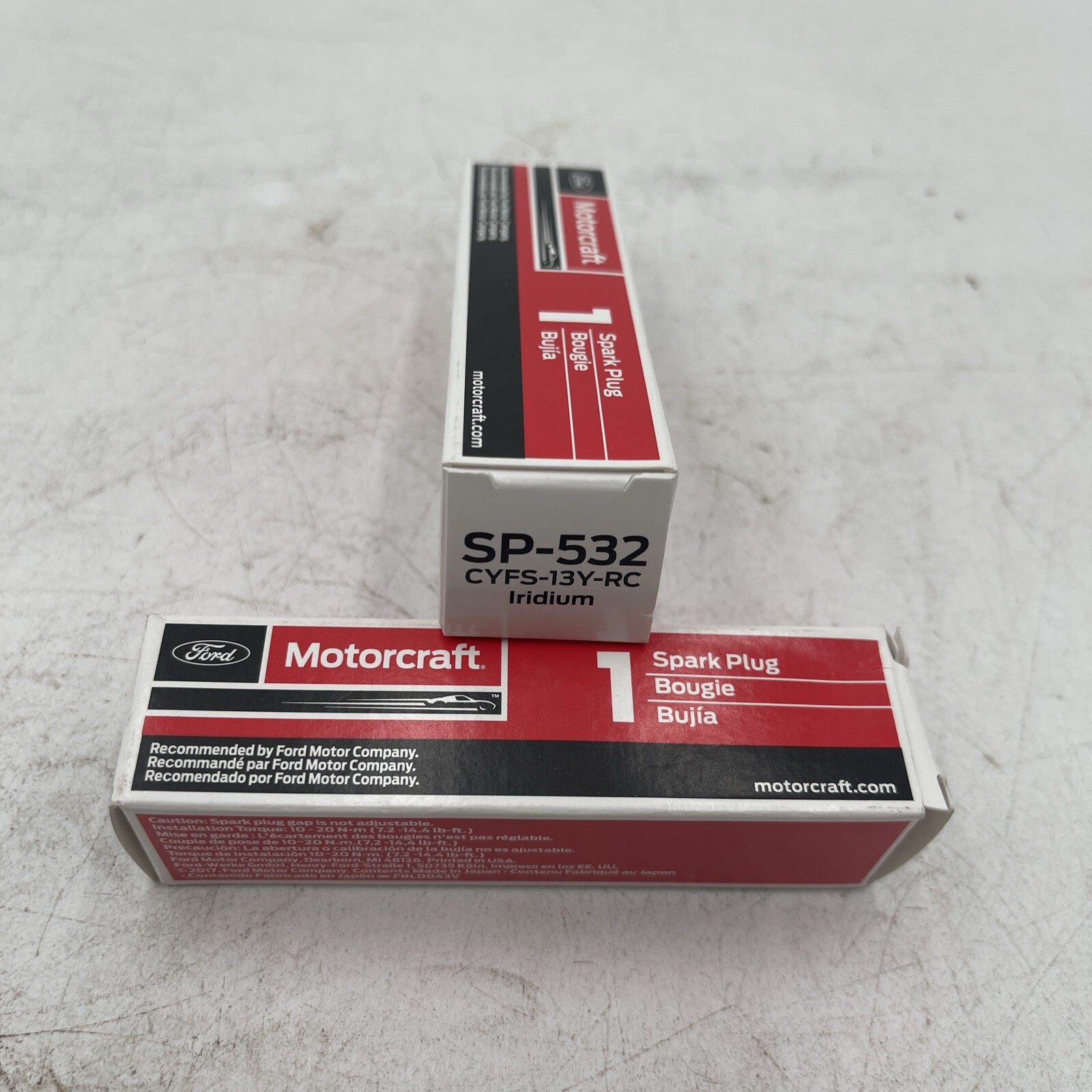 Set of 2 Genuine OEM Motorcraft SP532 Iridium Spark Plugs replaces