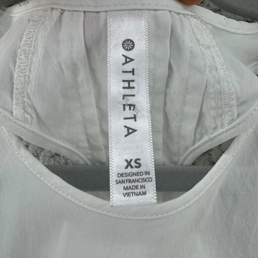 athleta crew neck pleated back relaxed fit tennis tank-top