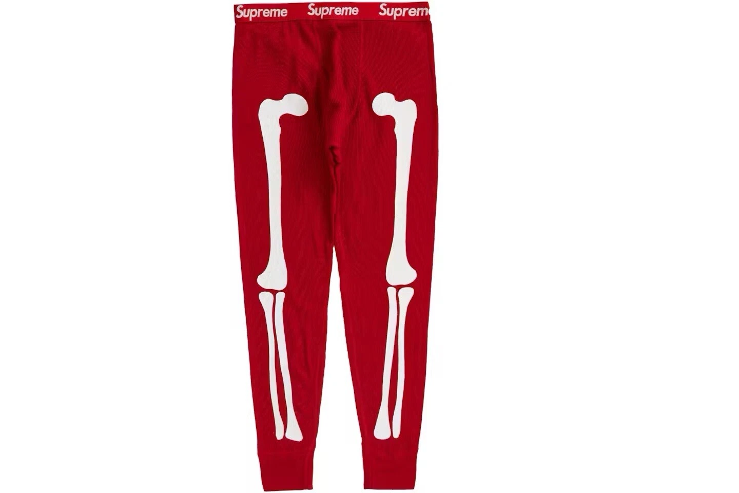 Pantalon thermique Supreme Hanes Bones rouge taille S 30 X 32