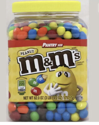 Bulk 2 Pack M&M's Peanut Chocolate & Milk Chocolate Candy Pantry