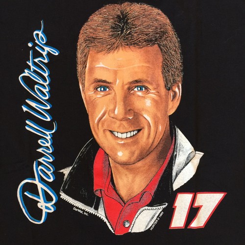 Darrell Waltrip Vintage 90er Nascar schwarzes T-Shirt Herren Large neu mit Etikett! 1993 D7 - Bild 7 von 9