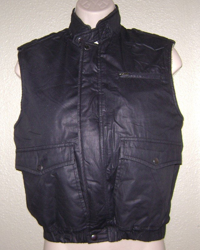 BLACK nice warm vest Jacket sz Small faux Fur lined zip front SIERRA HIGH EUC!