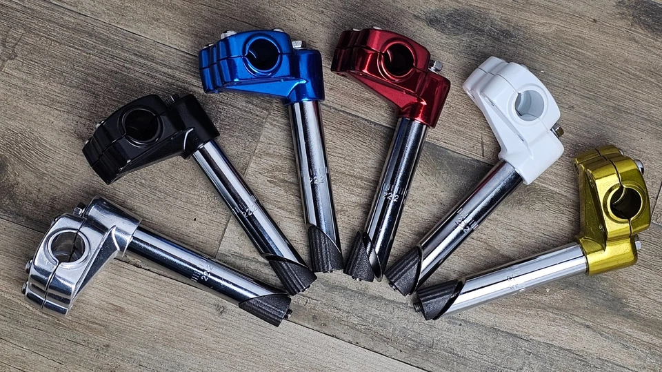 ALLOY 7/8" 22.2MM OLD SCHHOL BMX BIKE 4 BOLT QUILL STEM VINTAGE CRUISER BICYCLE - Image 2 of 4