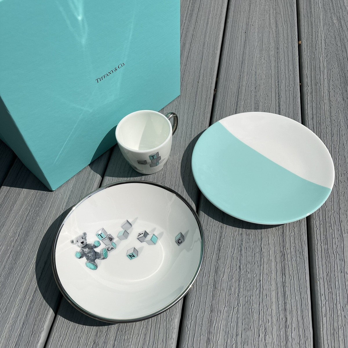 Tiffany & Co. Bear and Block Three-piece Set | eBay