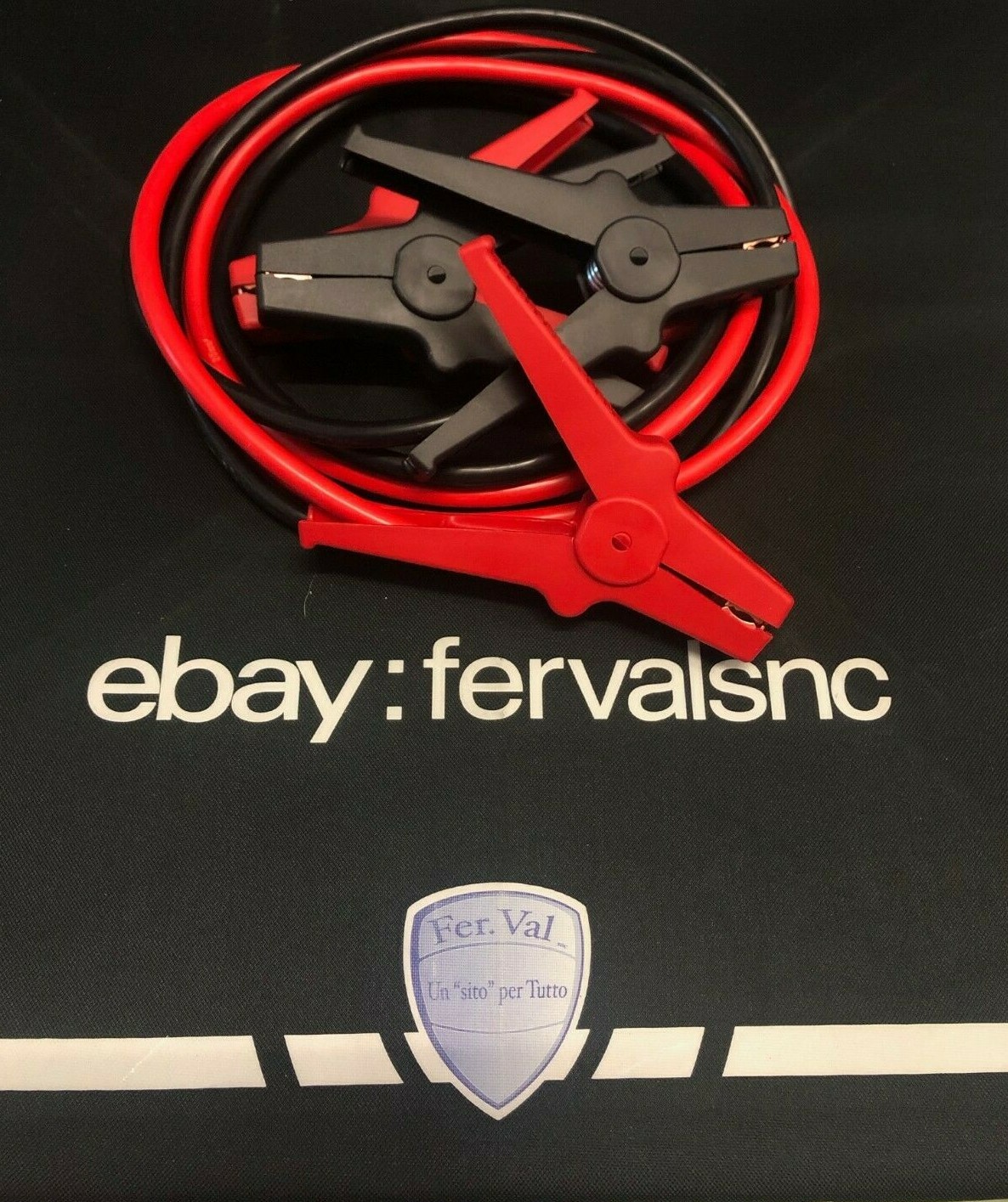 Cavi Collegamento Avviamento Emergenza Batterie Pinza Ricarica Auto Moto 1200118 - Miniatura 3