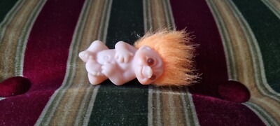 Troll DAM Baby liegend 1985 Vintage (orange Haare)